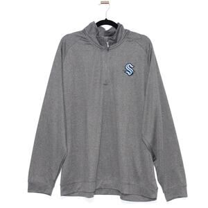NHL Seattle Kraken Quarter Zip Grey 2XL
